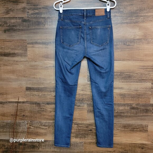 Madewell Jeans 27 Roadtripper Mid Rise Medium Dark Wash G1627 Stretch Denim - Picture 2 of 11